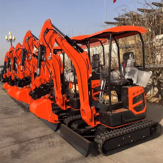 Excavadora pequeña sobre orugas microhidráulica miniexcavadora de 1 tonelada a la venta