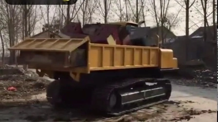 Dumper de oruga de goma con transportador de orugas de 6 toneladas y 7 toneladas de China